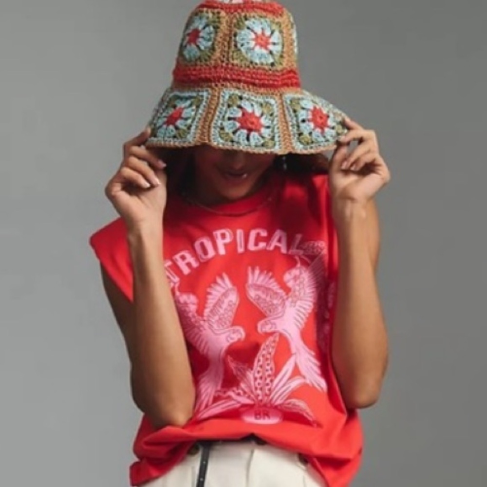 FARM Rio Red Tropical Short Sleeve Tee